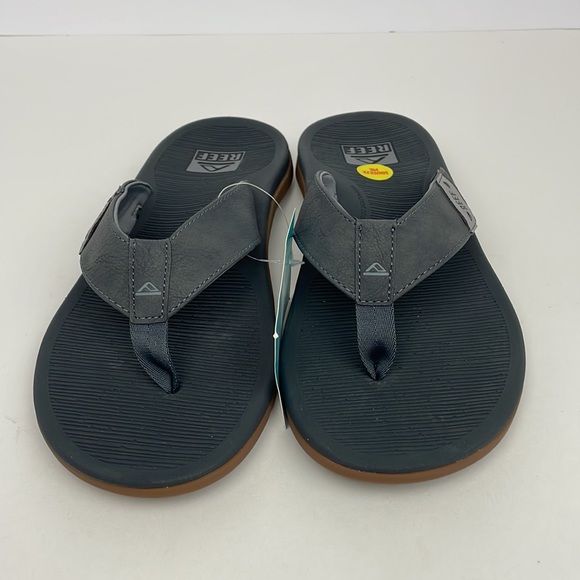 New Reef Men\'s Santa Ana Flip Flop Sandal Grey Sizes 9 main image 5